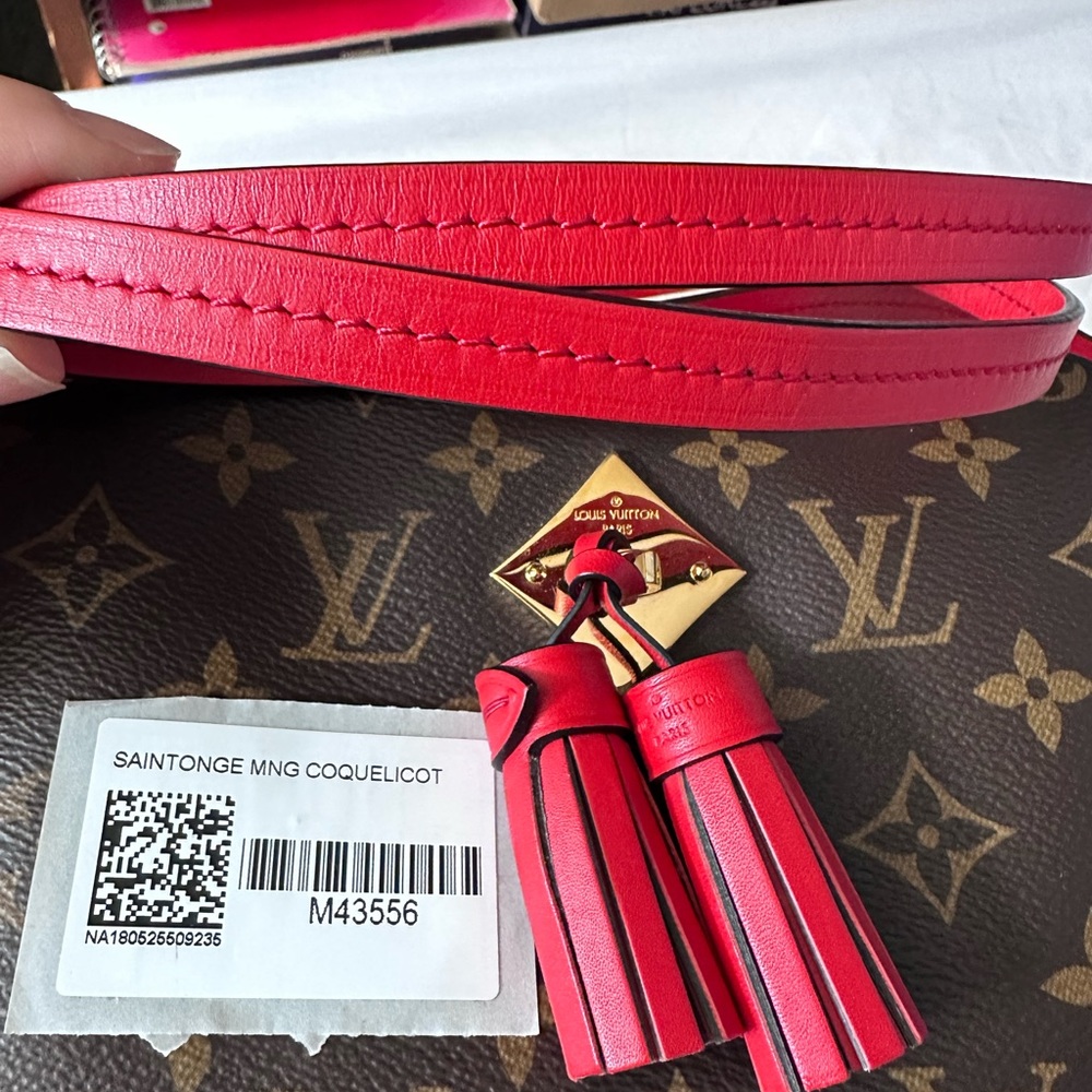 100% authentic Saintonge Monogram Coquelicot - Picture 5 of 12